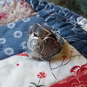 Rolex Silver Women's Ring